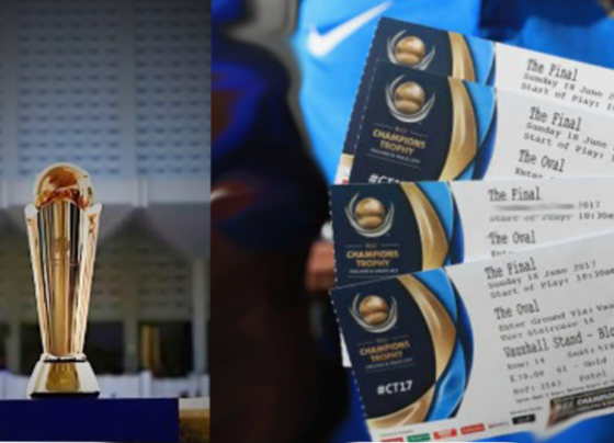 ICC Champions Trophy: Ticket for three matches sold out